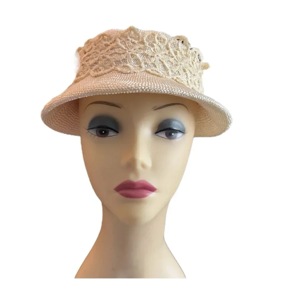 Vintage Hat 1960s Cream Off White Special Occasion​​​